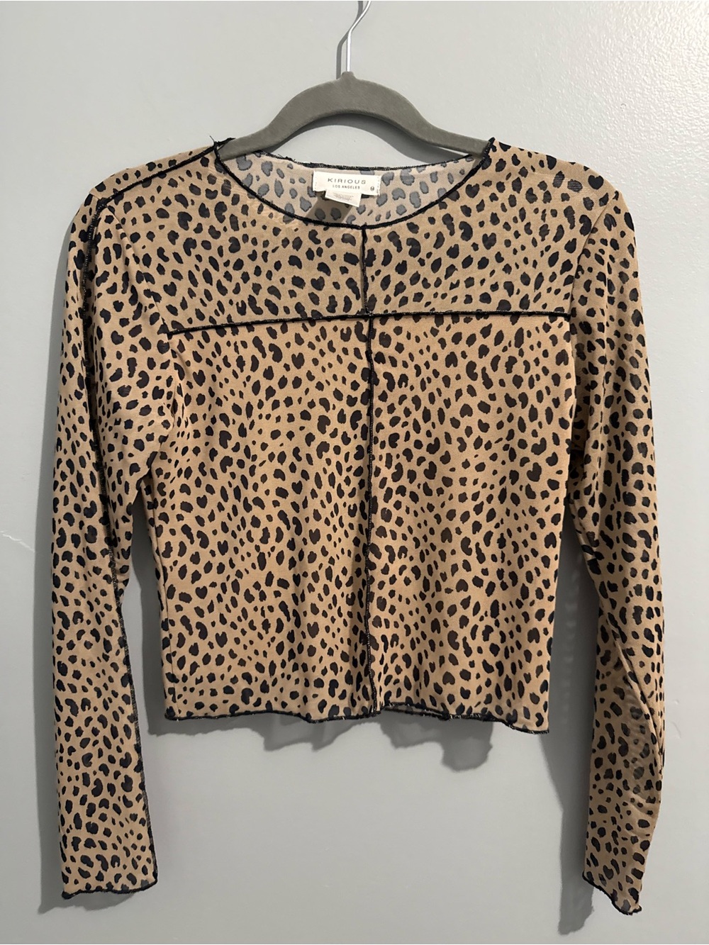 Kirious Cheetah Print Top Size Medium